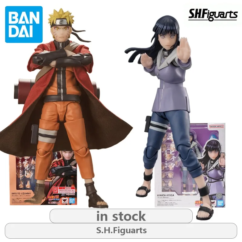 

BANDAI Original S. H. Figuarts Series Movable Toys Hinata Hinata,Uzumaki Naruto [Sage Mode] Finished Product Model Collectibles