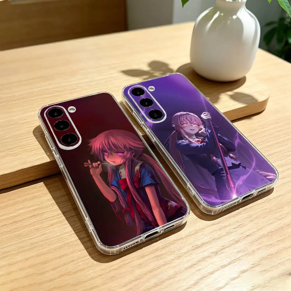 

M-Mirai N-Nikki Gasai Yuno Anime Phone Case For Samsung Galaxy A91,80,73,72 ,71,53,52,32 ,31,22,21s,20,Transparent Case