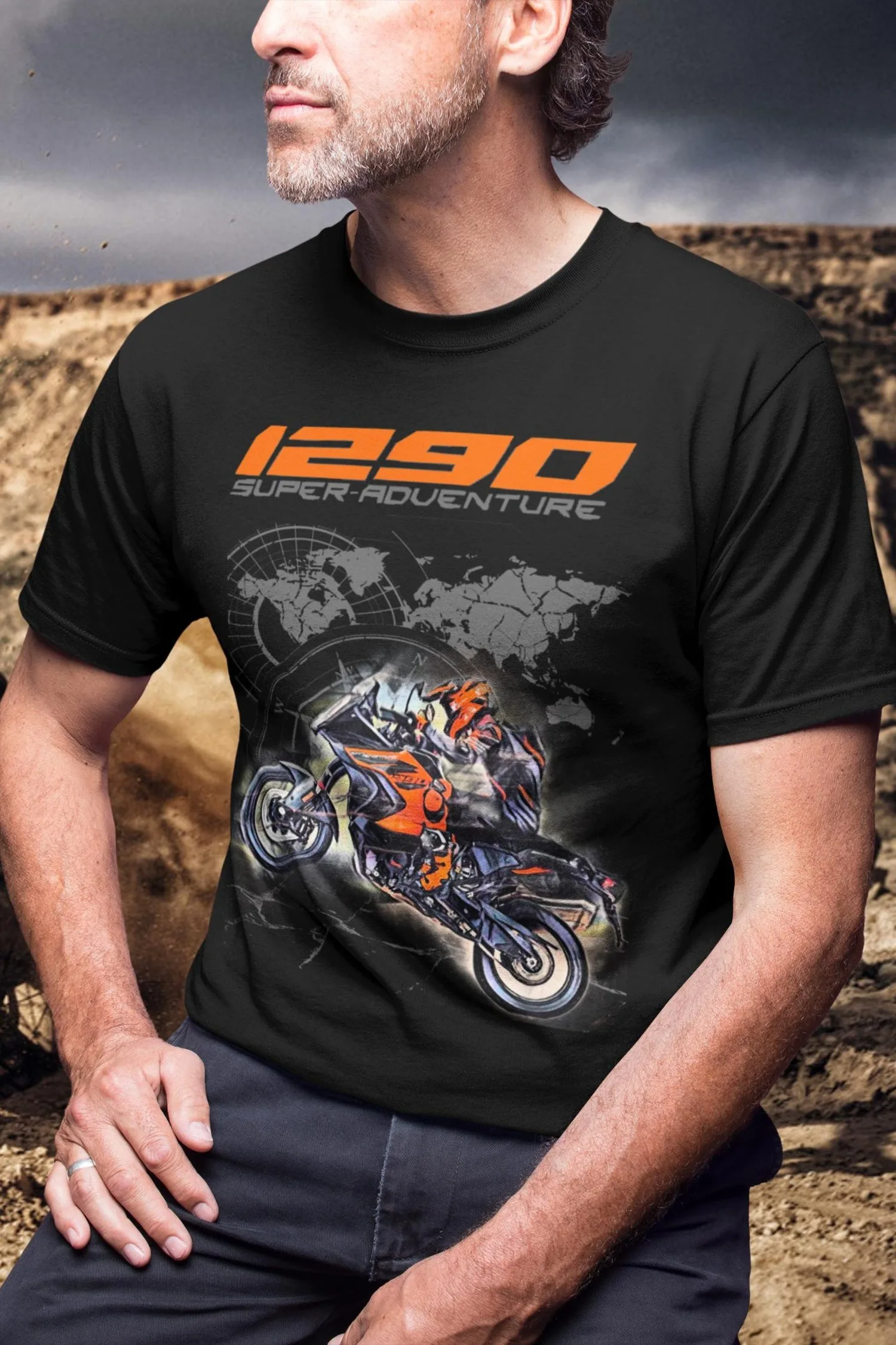 

340@EY K.TM 1290 Super Adventure T Shirt Perfect Travel Gift For ADV Rider Fan Top For K.TM Owners Husband Present The Beast Mot