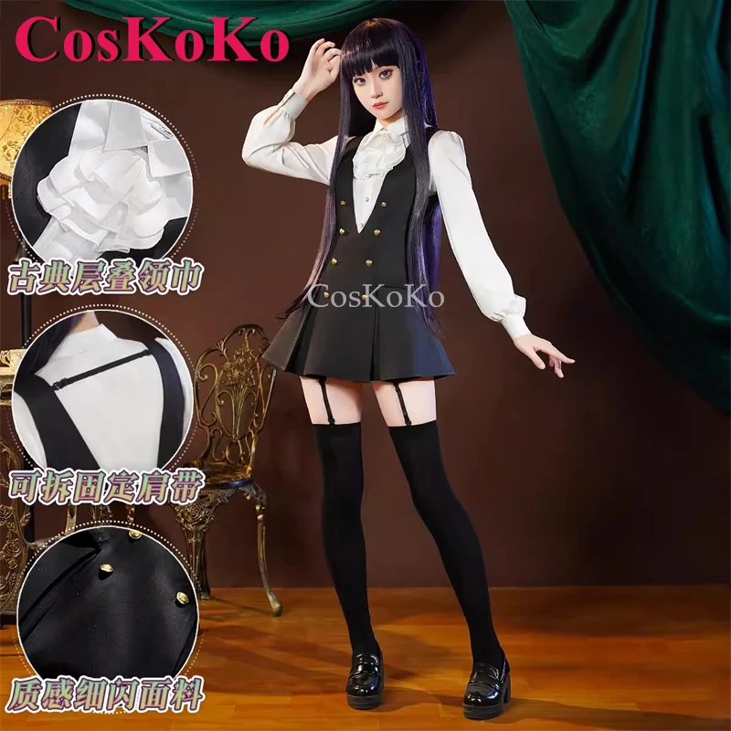 

CosKoKo Shirakiin Ririchiyo Cosplay Anime Inu x Boku SS Costume Gorgeous Elegant Uniforms Halloween Party Role Play Clothing S-L