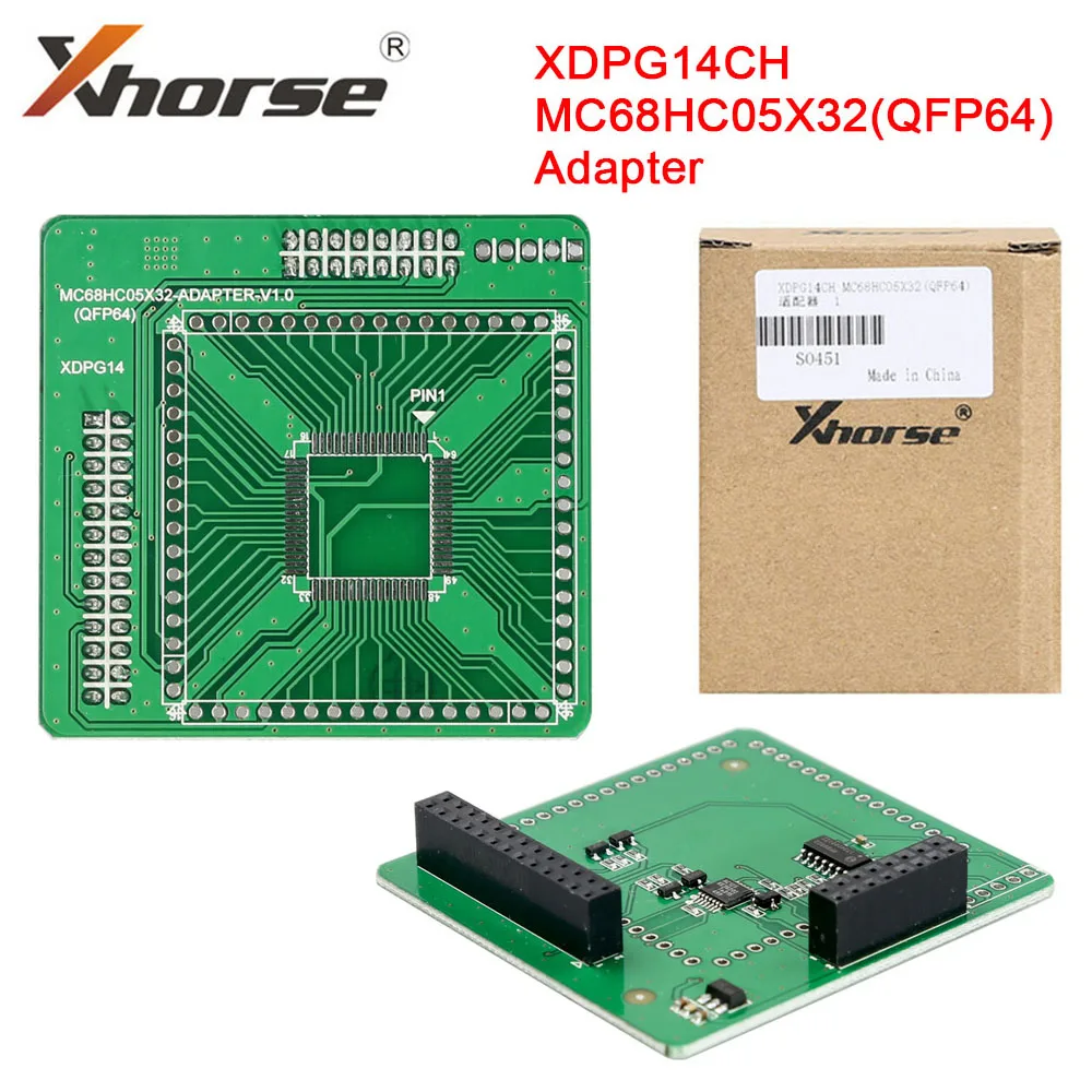 

Адаптер Xhorse XDPG14CH MC68HC05X32(QFP64) для чтения и записи серии MC68HC05 в системах EIS/EZS Mercedes, совместимый с программатором VVDI Prog.