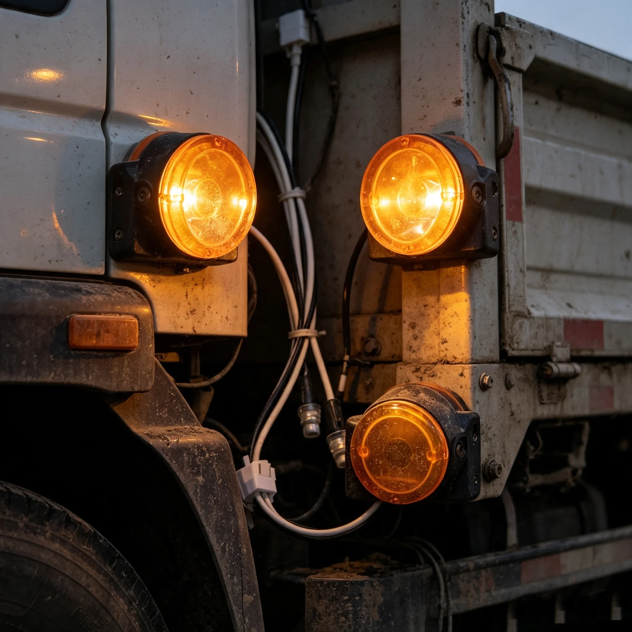 RC 1/14 Position Light Clearance Lamp for Tamiya Hydraulic Excavator Loader Dump Truck for MAN VOLVO Trailer Tipper DIY Parts