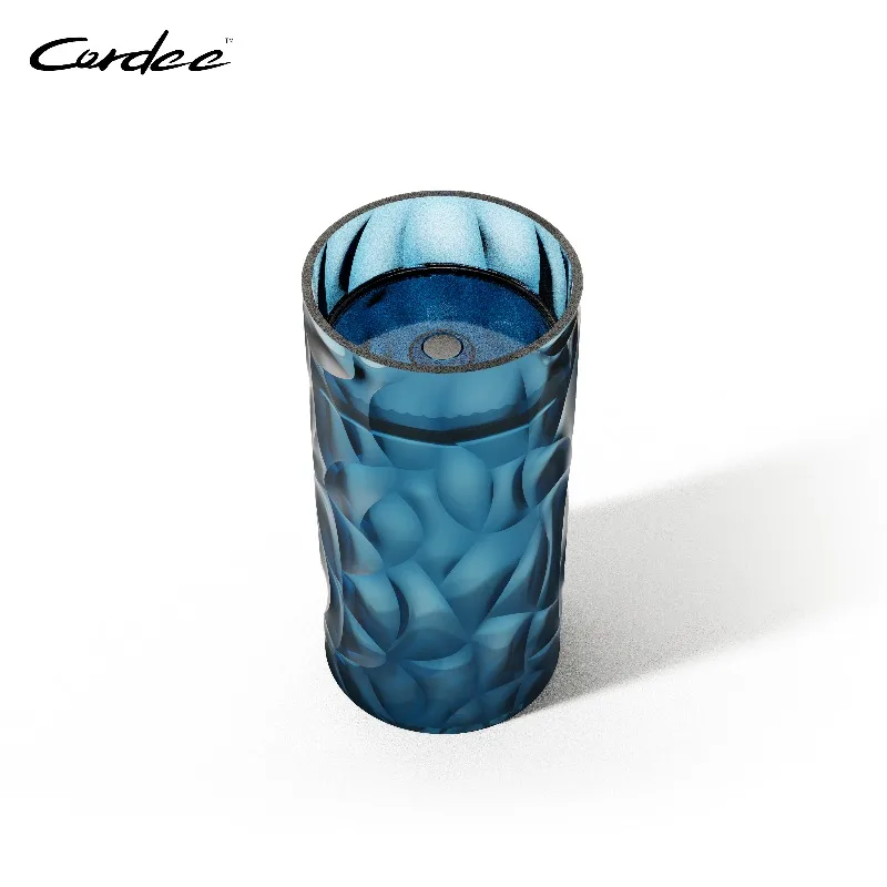 Modern Luxury Bathroom Resin Transparent Freestanding Wash Basin Tub Round Shape Solid Surface Pedestal Basin Drainer Included