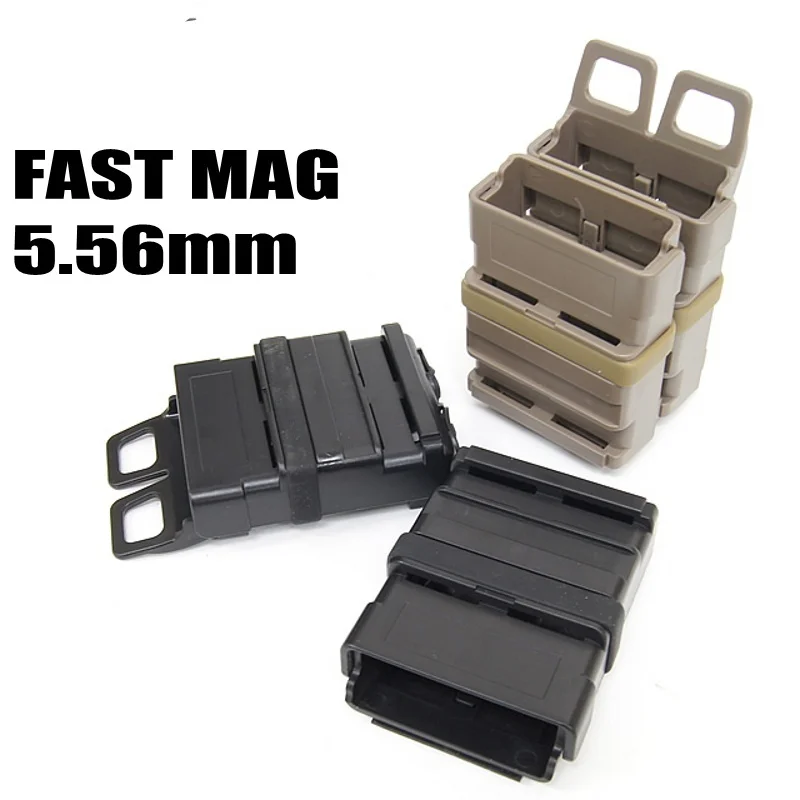 Custodia tattica da 5,56 mm Mag di FAST MAG M4 Custodia per caricatore Fondina Modulo esterno Fucile Pistola Mag Fondina Caccia Tiro Attrezzatura