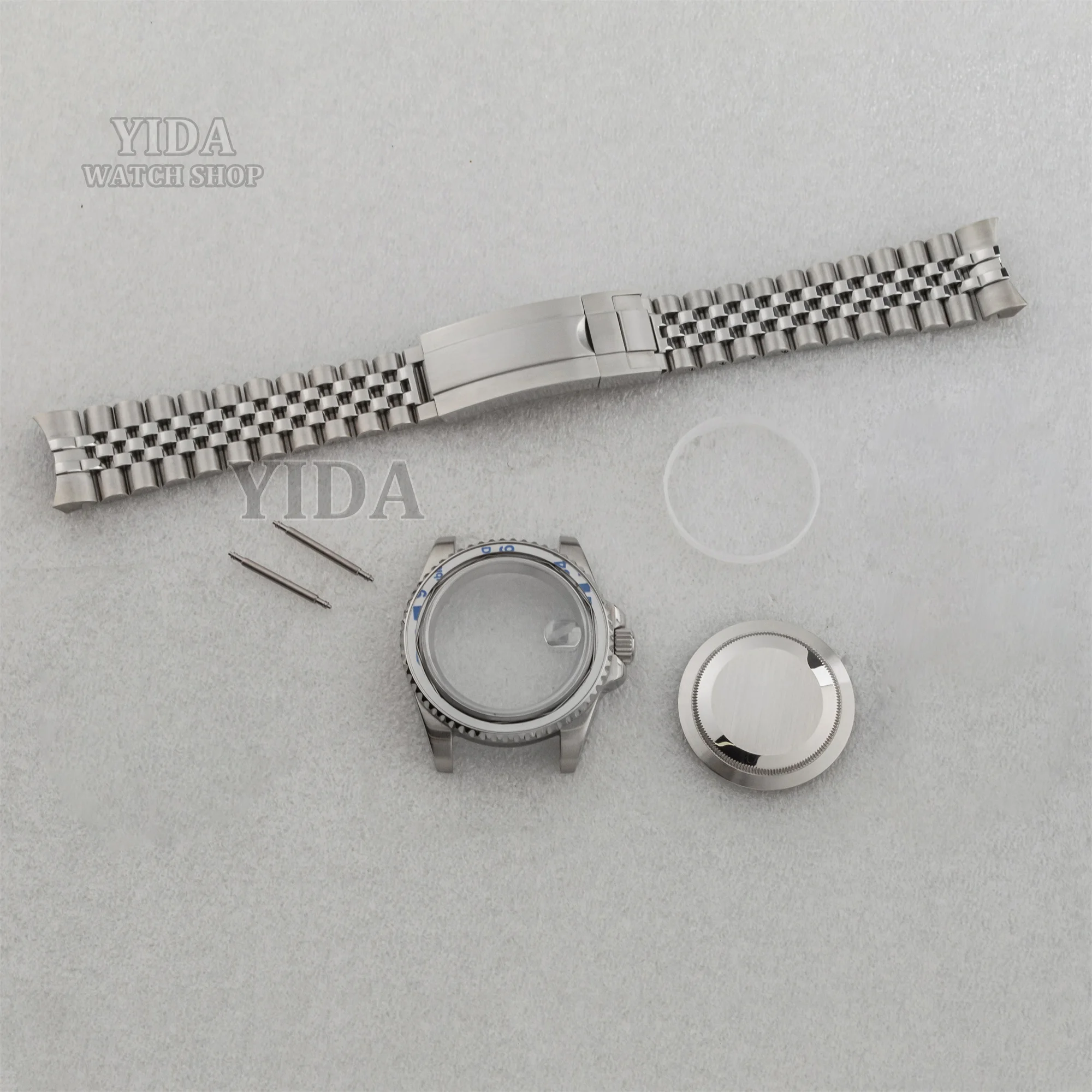 40MM NH35 Modified Watch Case Stainless steel Strap Sapphire Glass For SUB GMT NH36 Mechanical Movement Accessories Replacement