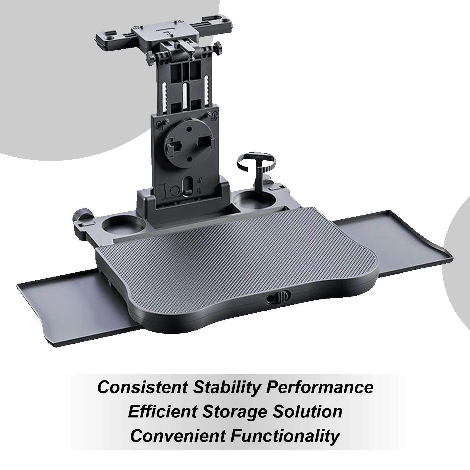 Car Back Seat Tray Table High Load-bearing Foldable Adjustable Back Headrest Seat Eating Food Trays For Trailer RV Truck