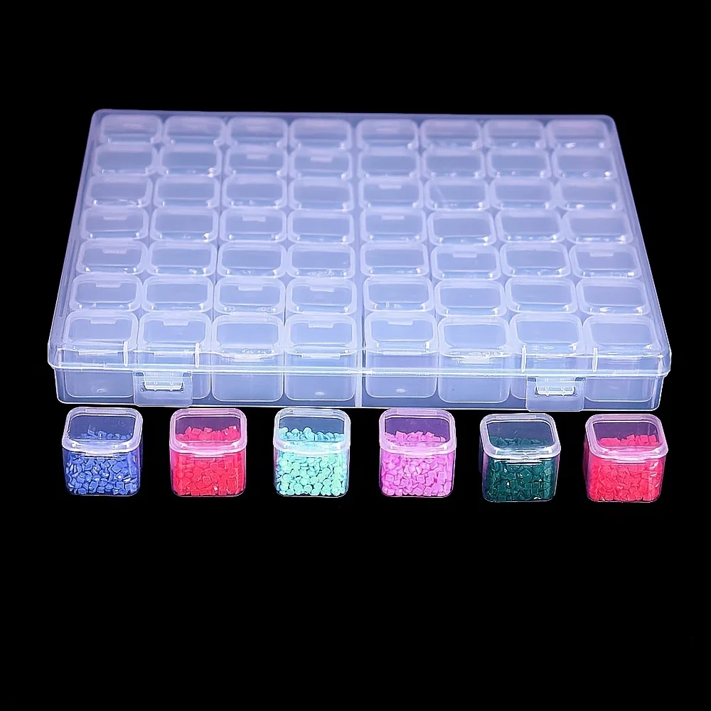 

1 набор сеток 28/66, инструмент для алмазной живописи «сделай сам», органайзер для свободных бисера для ногтей, независимый контейнер для хранения рисовых бусин, мульти