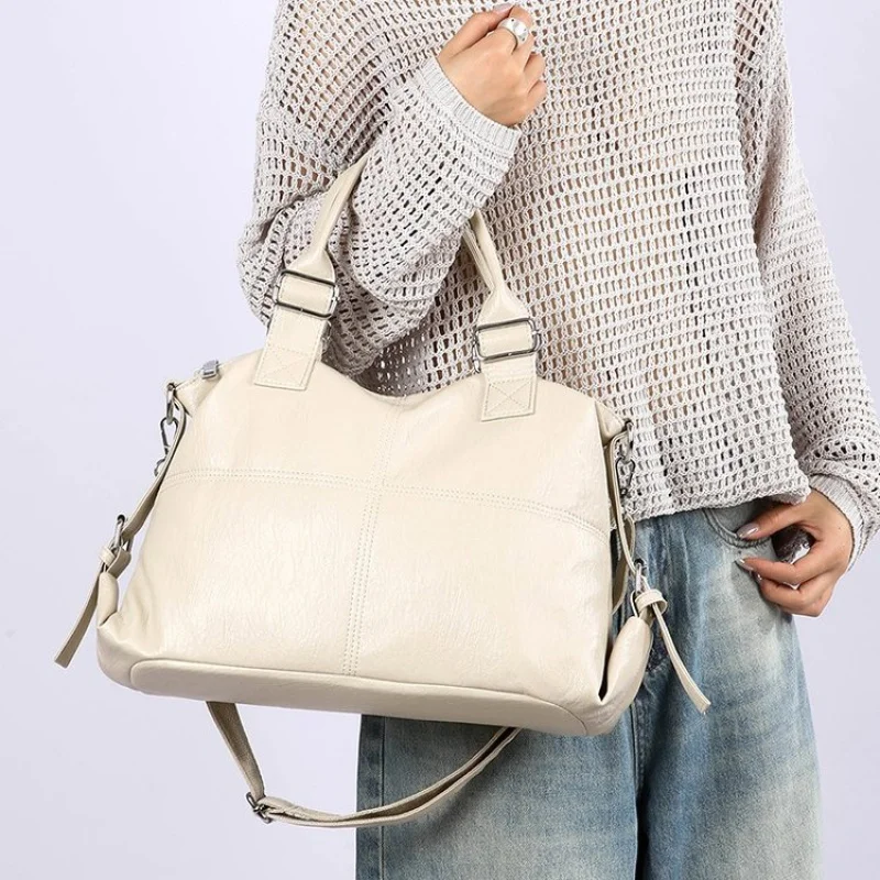 2025 nova marca de luxo high-end senhoras bolsa ombro couro famoso designer paris elegante estilo casual moda ​