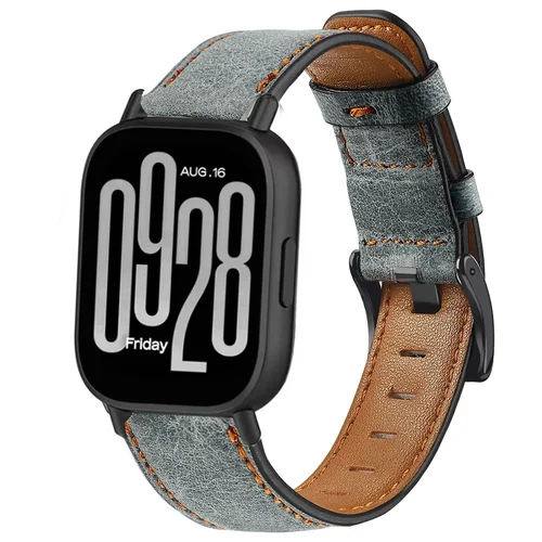 Imagen 2 del producto Correa de cuero para Redmi Watch 5 Lite, pulsera activa de repuesto para Xiaomi Mi Watch5, accesorio de Correa de 22mm