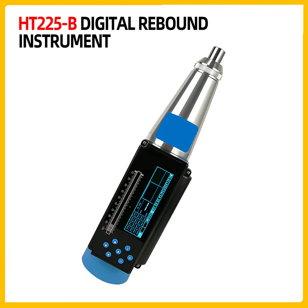 Digital Display Concrete Rebound Meter Concrete Strength Tester High Strength Compressive Mortar Brick Testing Equipment HT-225B