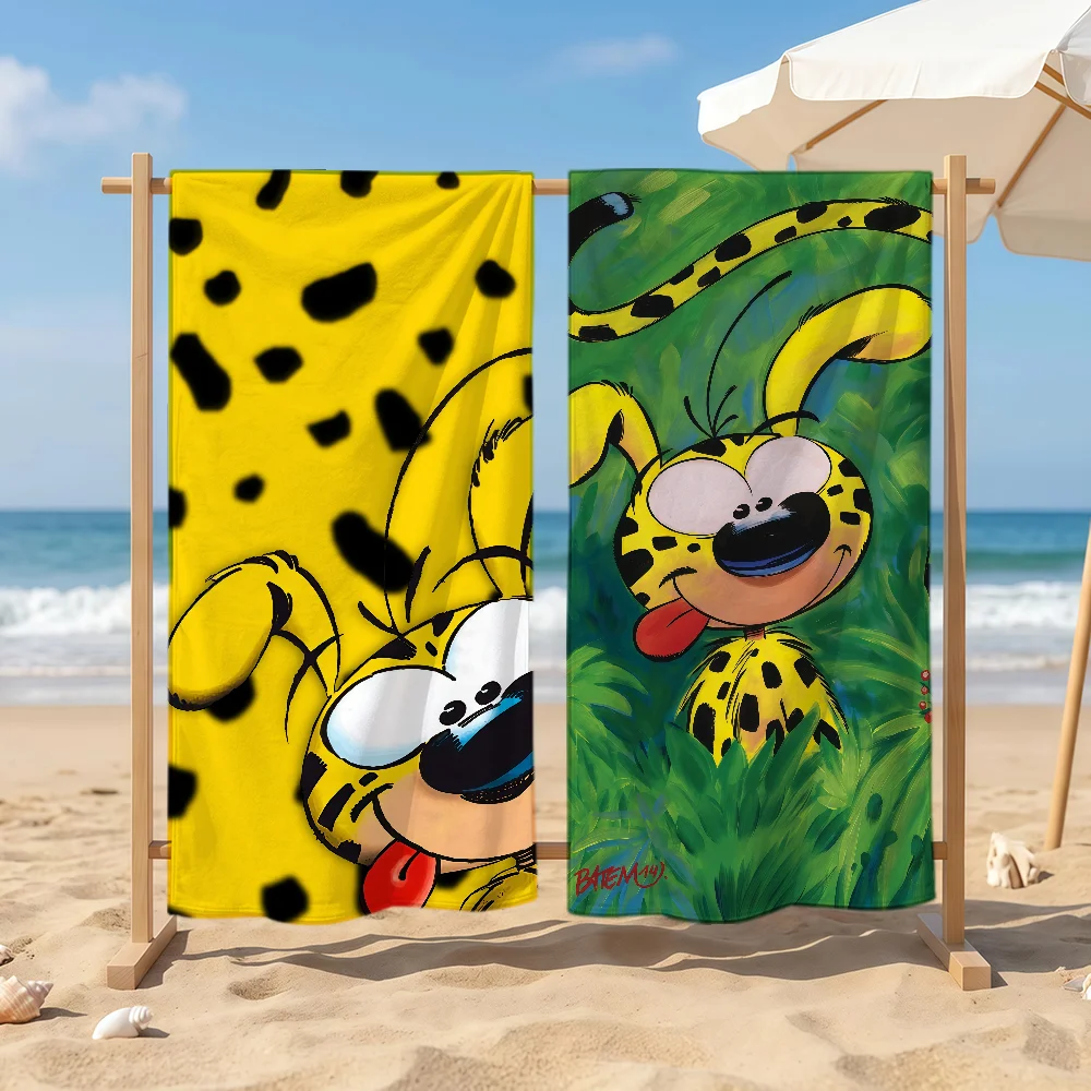 Fun Cute M-Marsupilami Towel Sports Quick Dry Travel Camping Sandproof Soft Light Large Beach Towel