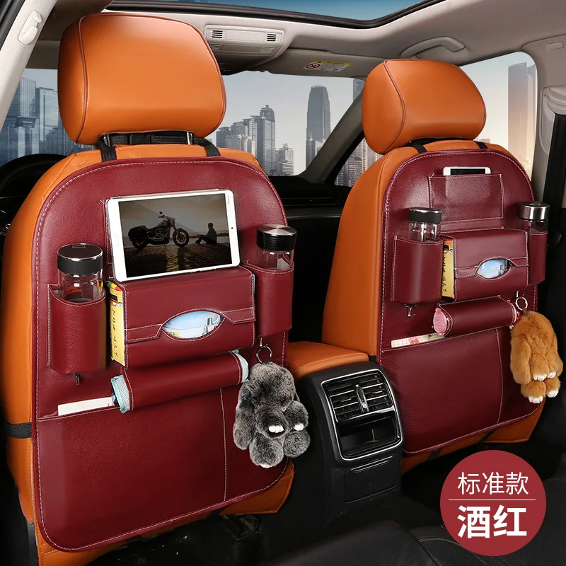 

Car Seat Back Storage Bag Multilayer Large Capacity No Install Hanging Bag Car Organizer Interior Accessories Partition Design