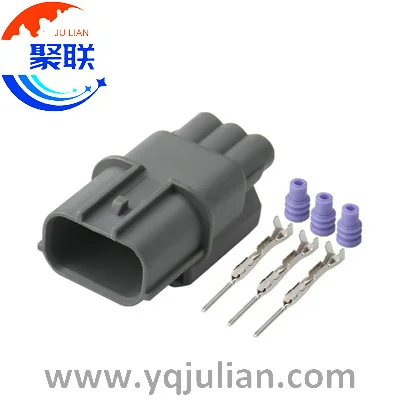 Auto 3pin plug male of 6189-0968 6918-1833 Head Lamp Light wiring waterproof connector with terminals and seals