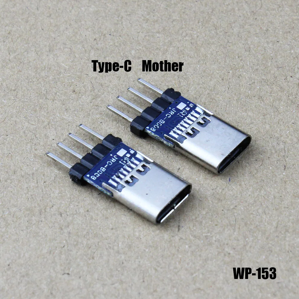 

TYPE-C Male And Female Sockets, In-Line Fixed Welding Board, Vertical Welding Test Board, Test Board Connector WP-153