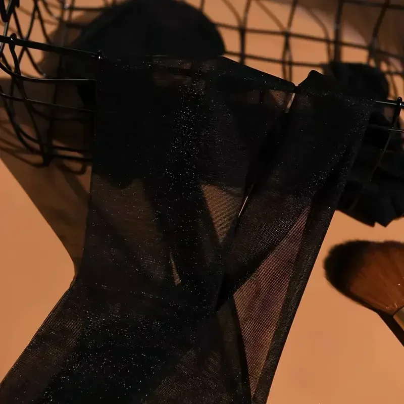 Sommer Glänzende Seide Transparente Strumpfhosen Charmante Frauen Unterwäsche Glitter Helle Strumpfhosen Strumpfwaren Damen Dünne Oberschenkel Hosen Strümpfe – Detail 9