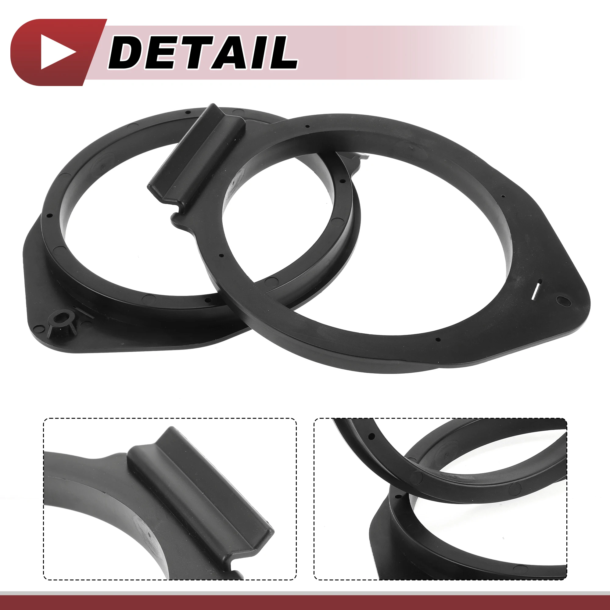 UXCELL Car Speaker Spacer Ring Adaptor for Chevrolet Colorado 2015-2020 6.5