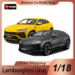 In Stock Bburago 1:18(20) Lamborghini Urus Alloy Miniature Diecast Model Lamborghini Suv Car Model Toys Kids Christmas Gift