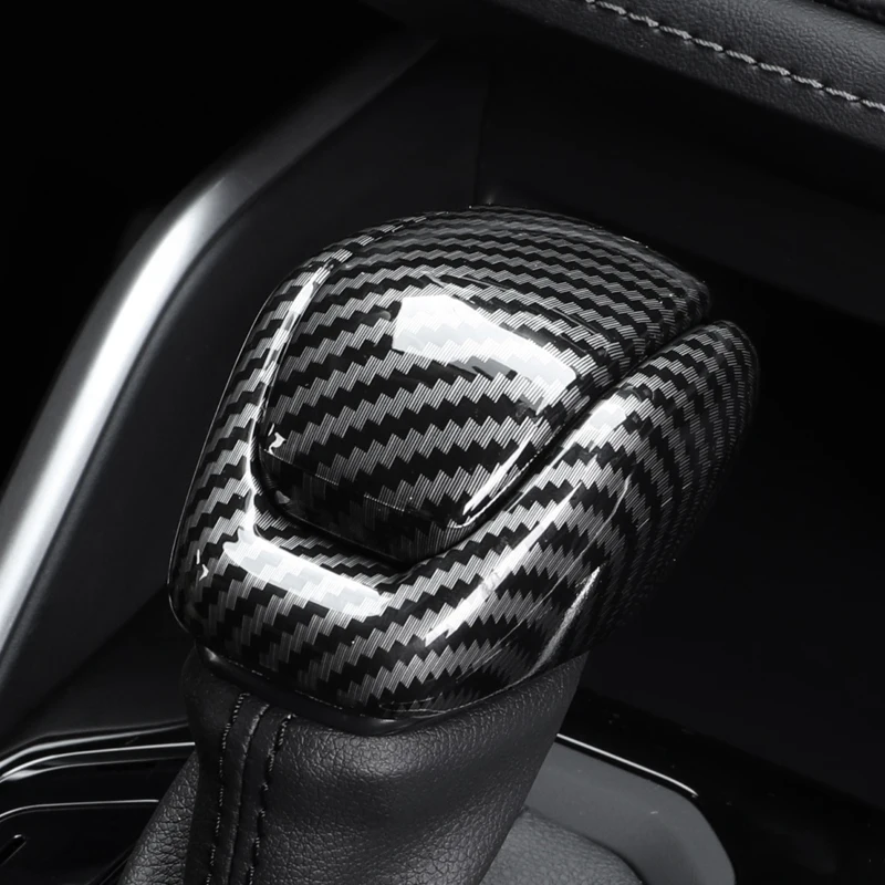 Für Toyota RAV4 XA50 2019 2020 2021 2022 2023 2024 2025 RAV 4 Hybrid Auto Schaltknauf Schaltkopf-Abdeckung Verkleidung ABS Zubehör – Detail 1