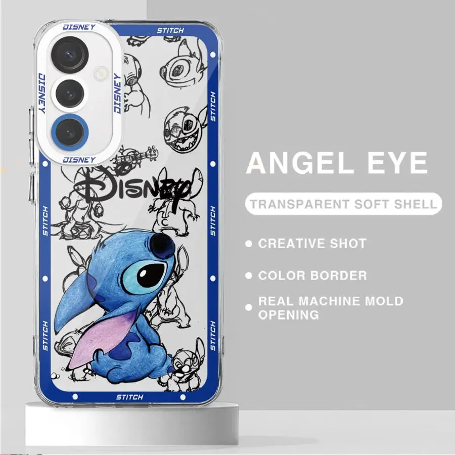 جراب هاتف ملاك من ديسني غرزة جميلة ، غطاء سيليكون شفاف لشرف X8a ، X8b ، 90 Lite ، X8 ، X7b ، X9a ، 5G ، X8 ، 4G ، X9b