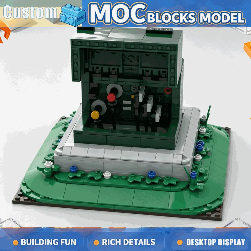 598 PCS MOC Pad Mounted Transformer Cabinet Utility Equipment Model Building Blocks Custom Puzzle Creative Ideas City Toy Gift