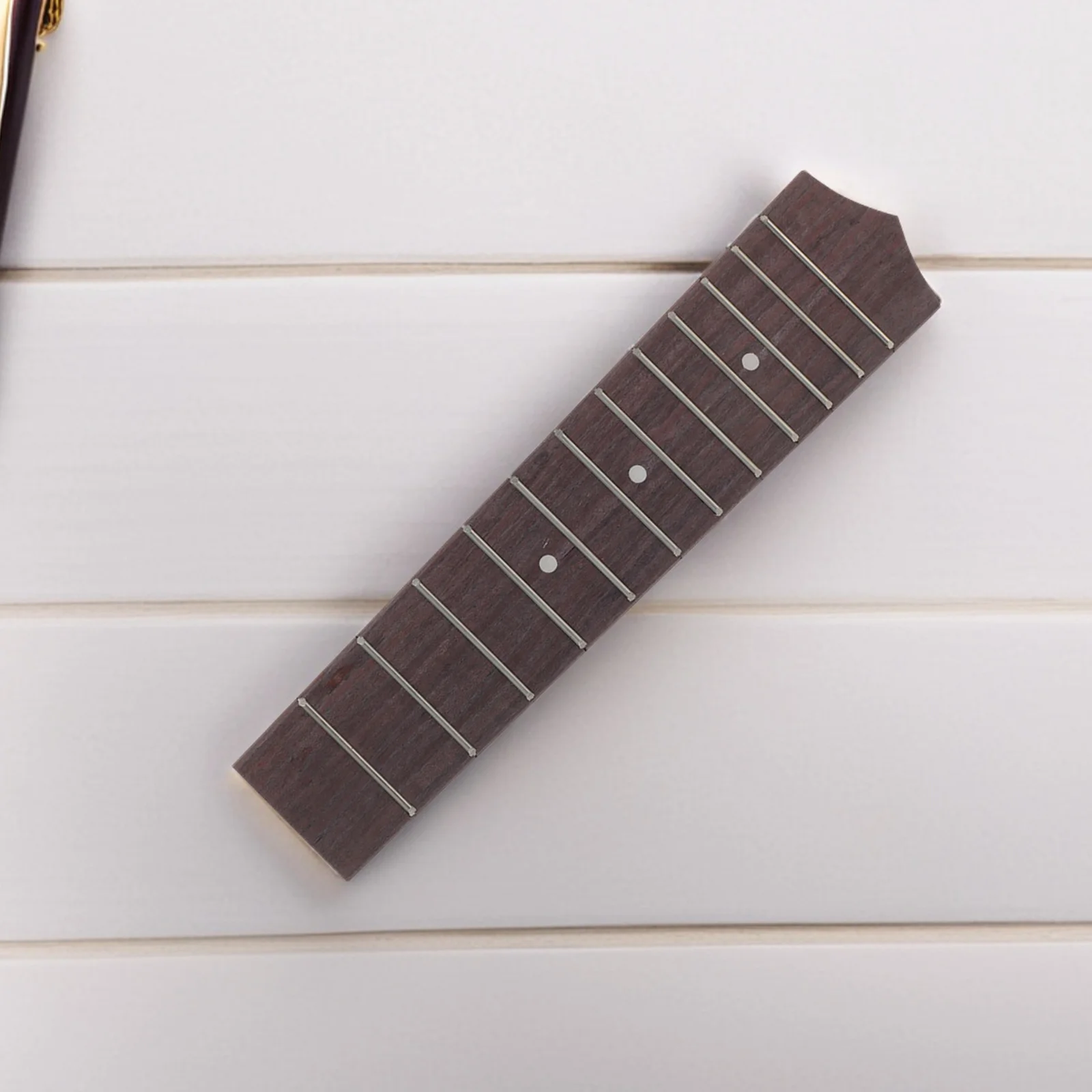 

Ukulele Fingerboard 21 Inch Metal 12 Frets Replacement Fretboard for Concert Ukulele Parts Repair Upgrade Acoustic Guitar Neck