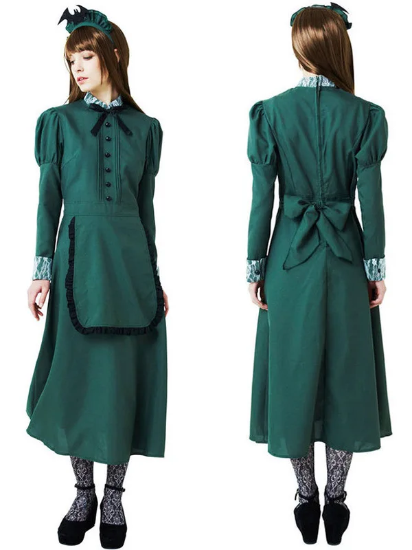 

Halloween Cosplay Costume Maid Dress Women's Traditional Chinese Ethnic Stage Performance Clothing Autumn New Arrival