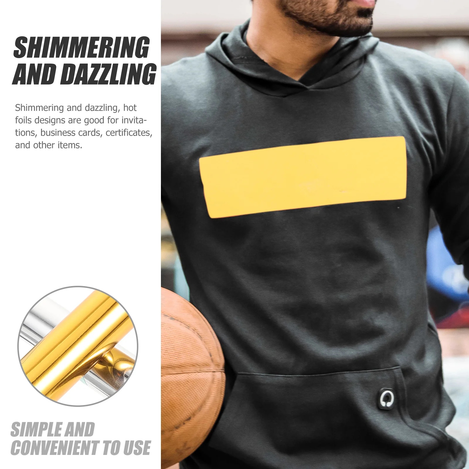 

2pcs 2 Rolls Heat Activated Foil Transfer Paper For Crafts Diy Projects Aluminum Foil Sheets Toner Reactive Craft Supplies