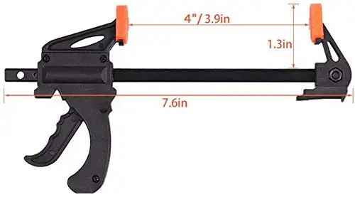 15 Cái/bộ 15 Độ Túi Khoan Lỗ Jig Bộ Góc Xiên Khoét Lỗ Hướng Dẫn Bộ 4Inch F Kẹp Định Vị thiết Bị Định Vị Công Cụ