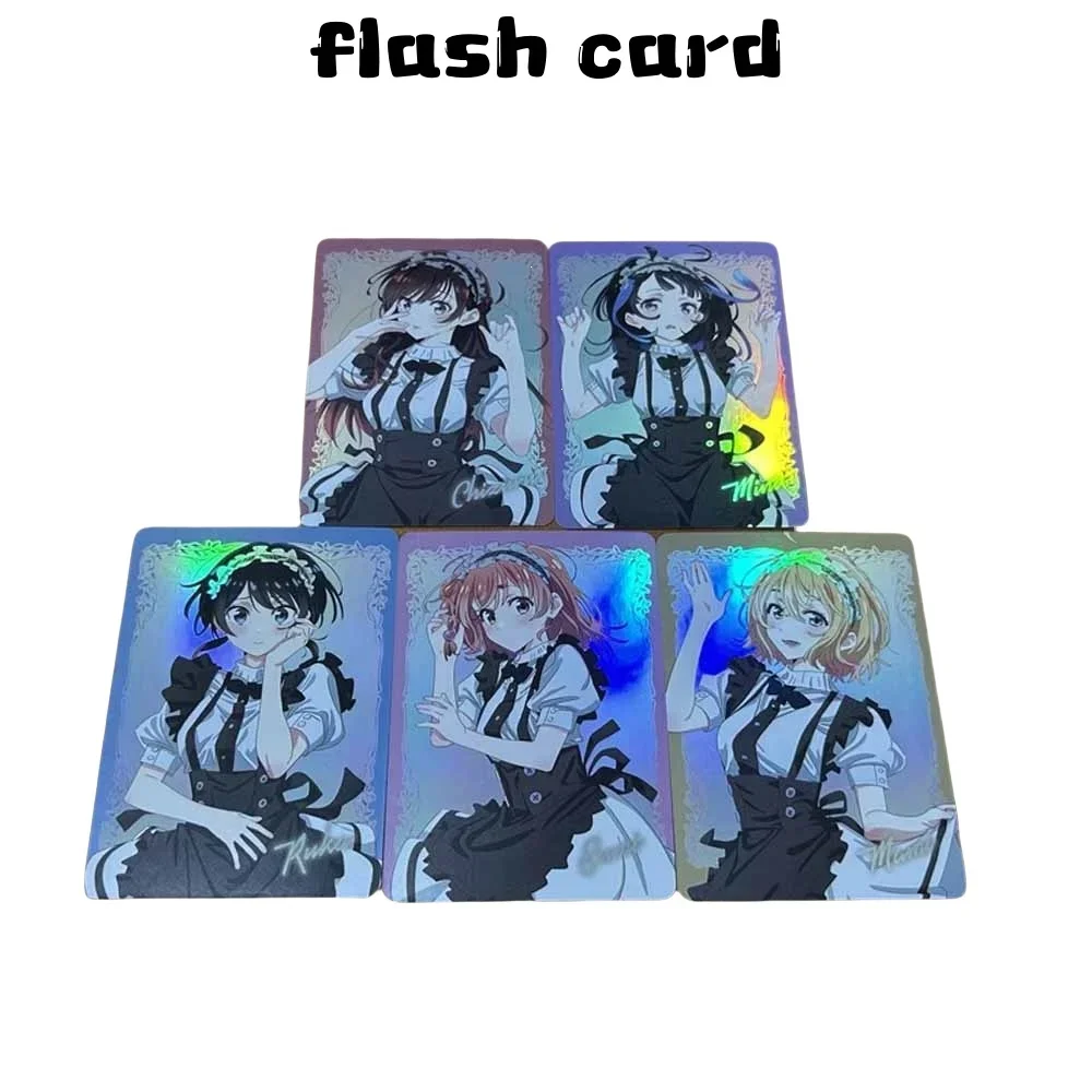 

DIY Part-time-girlfriend Ichinose Chizuru Original Series Set 5pcs Flash Card Anime Peripheral Game Collection Card Holiday Gift