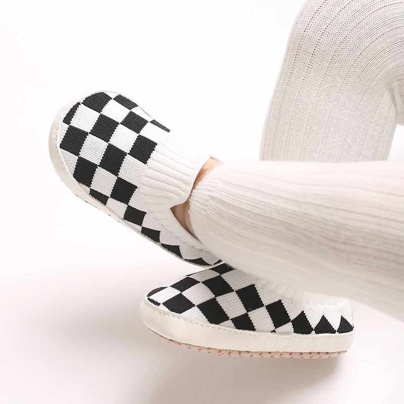 Klassische karierte Sportschuhe für Kleinkinder, Jungenschuhe für Mädchen, atmungsaktive Mesh-Baumwollsohle, lässig, Sport, 0–18 Monate, Baby Walk – Detail 10