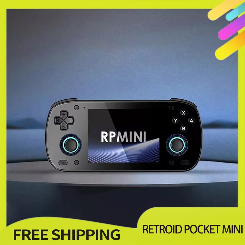 Retroid Pocket Mini Sd865 6+128g Rpmini 3.7 Inch Oled Hd Screen Android Portable Pocket Handheld Gaming Console Custom In Stock