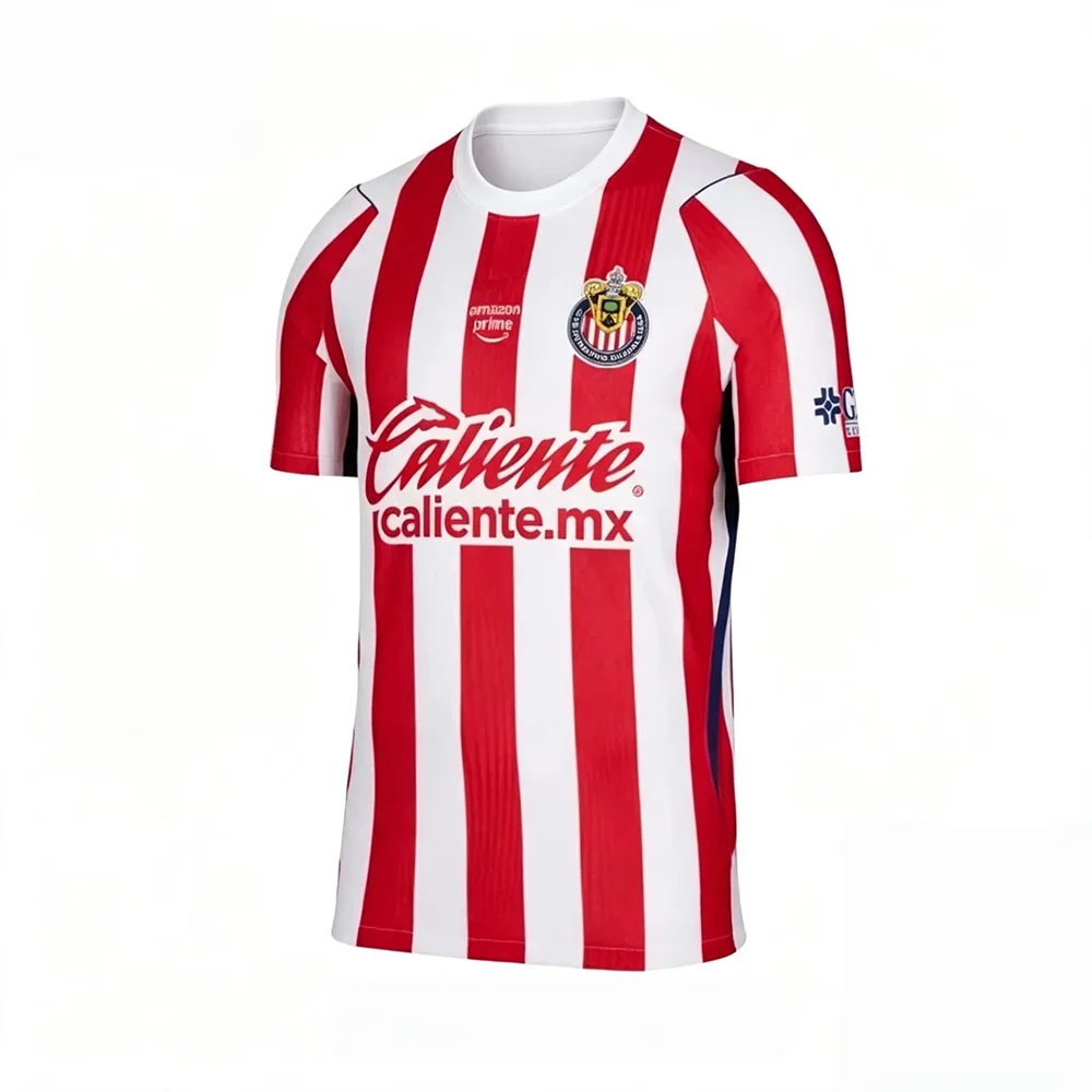 26/27 New Season Guadalajara Chivas Kids Soccer T-Shirt  Printed Quick-Dry Short-Sleeve Sports Tee  Matching Family Styles