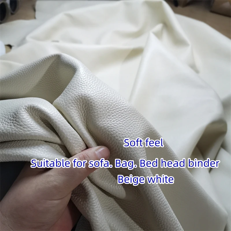 1.2/1.5mm Thickness Lychee Cowhide. Genuine Leather.  First Layer Leather Fabric.  Handmade DIY For Sofa.  Bag. Full-Sheet Cutti