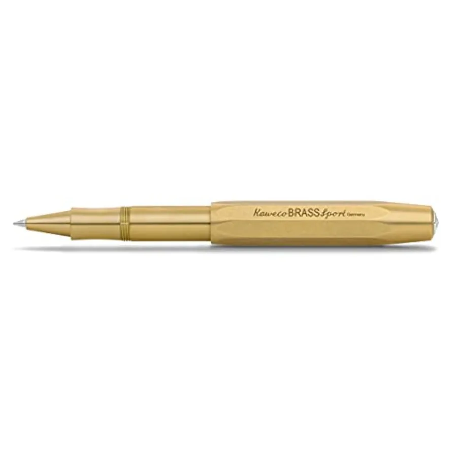 

BRASS SPORT Gel/Ballpoint Pen I Pen Including 0.7 mm Rollerball Pen Refill for Left-Handed and Right-Handed Users in Classic De