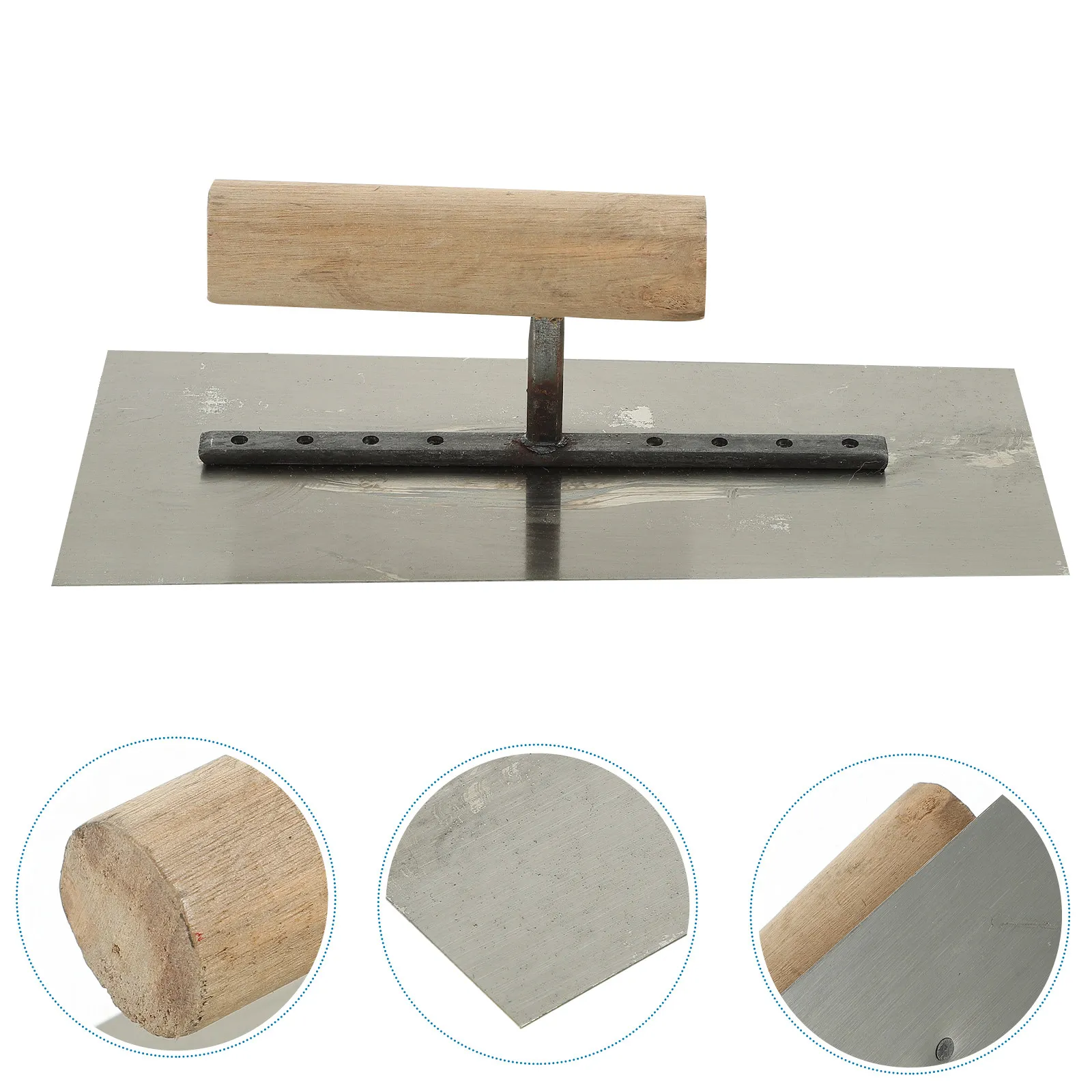 Durable Mason Trowel Steel Wooden Handle Mason Spatula Bricklayer Scraper Plastering Flooring Tool Iron Trowel