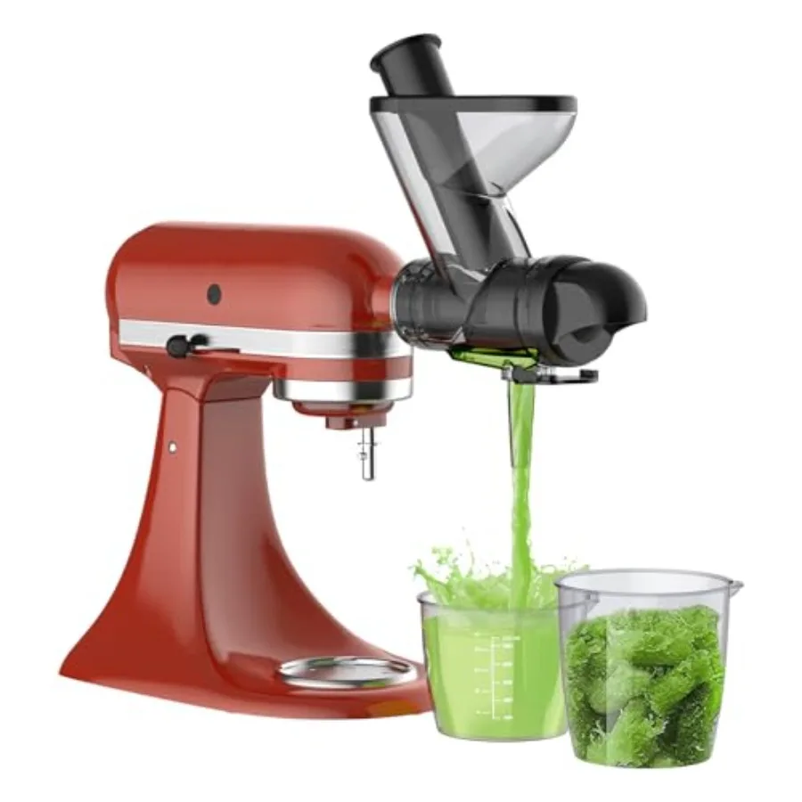 

Masticating Juicer Attachment for Stand Mixer Cold Press Juicer with Dual Feed Chute Slow Masticating Juicer Compatible with