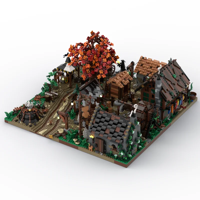 6574 stücke Moc Medieval City of Ravensdale Modulare Burg Modell Bausteine DIY Kreative Architektur Ziegel Spielzeug Kinder Geschenke