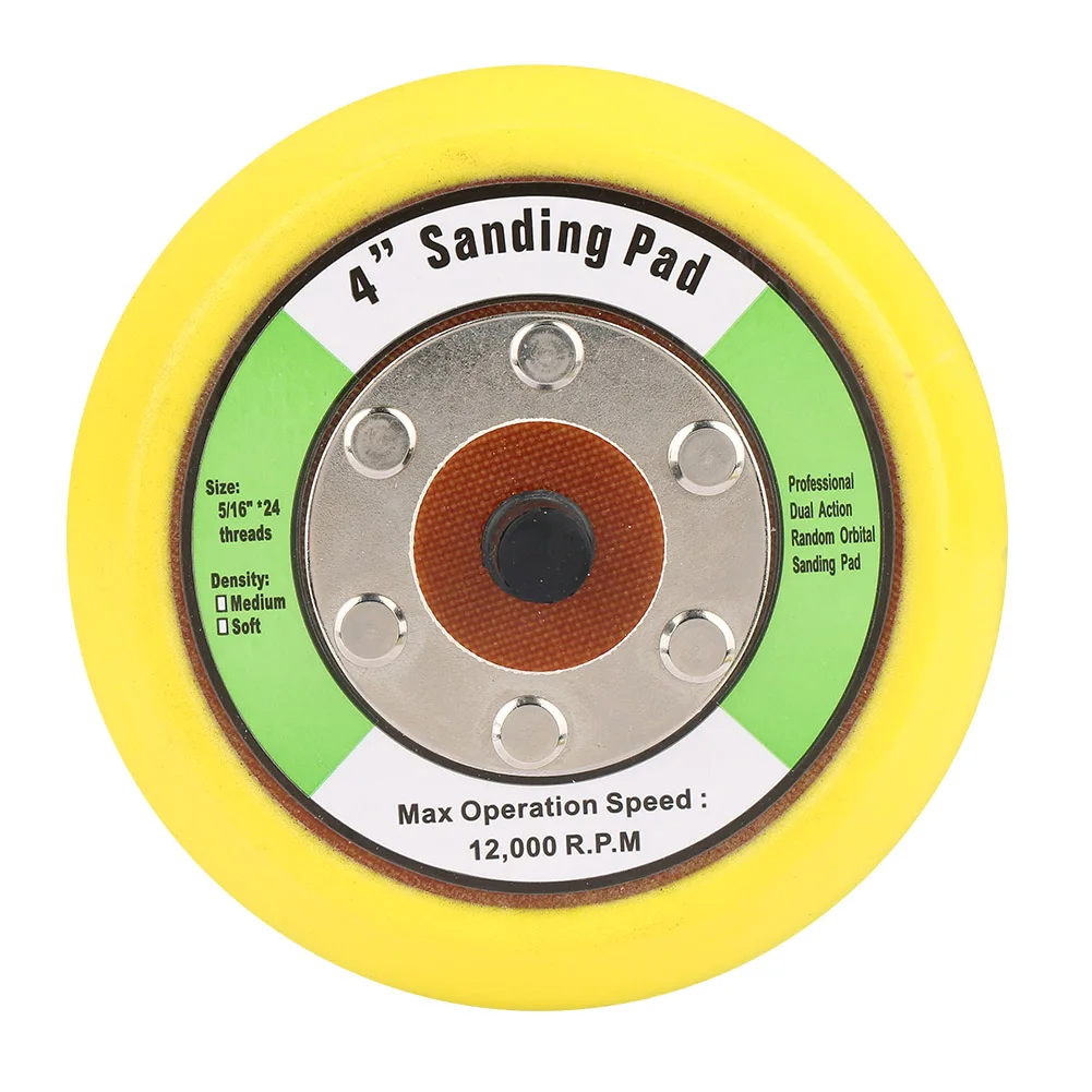 Interface Polishing Pad Hook and Loop Backing Pad 100/125mm Hook and Loop Sanding Polishing Backing Pad with M8 Thread