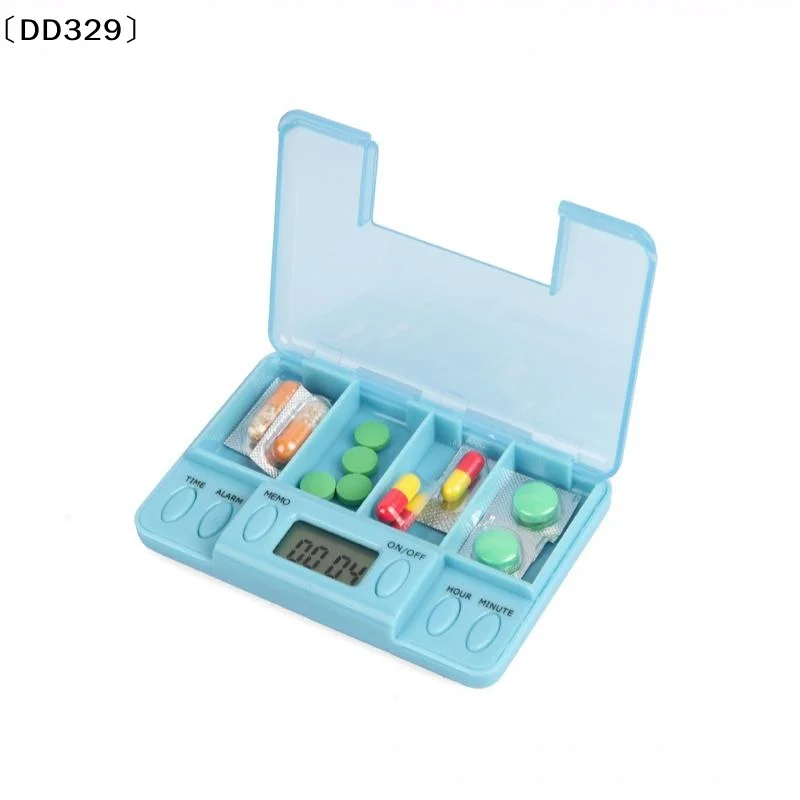 1Pcs Smart Timer Alarm Medicine Container Electronic Pill Box Portable Pill Reminder For Daily Medication Management〔DD329〕