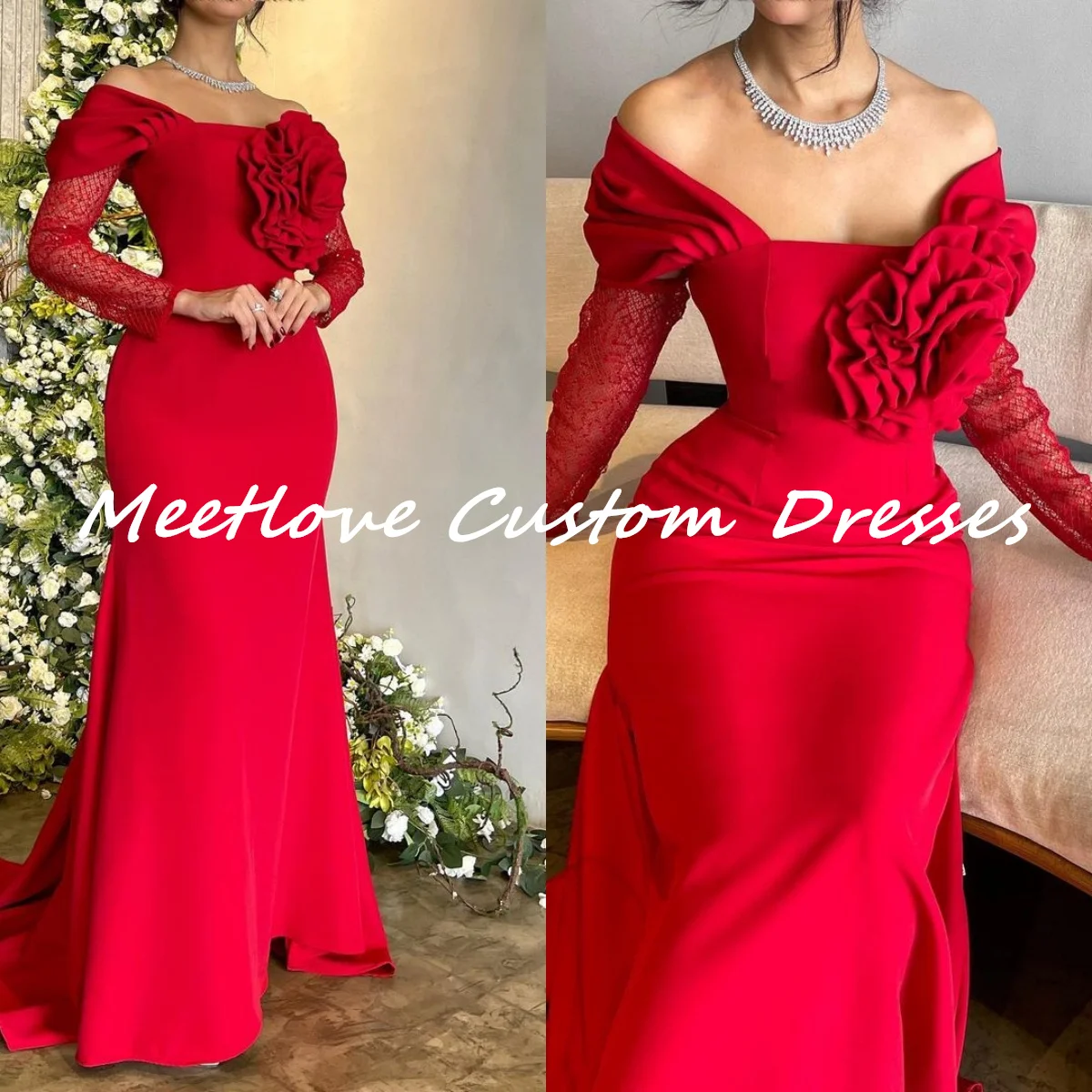 

Meetlove Prom Dress Mermaid Gala Dress Summer Dress 2024 فستان حفلات الزفاف Birthday Dresses Luxury Formal dresses