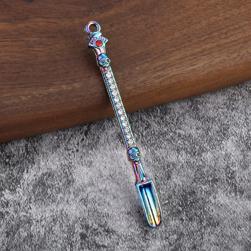 Metal Small Spoon Portable Drug Spoon, Micro-tuning Mini Spoons for Salt Tea Kitchen Supplies LS008