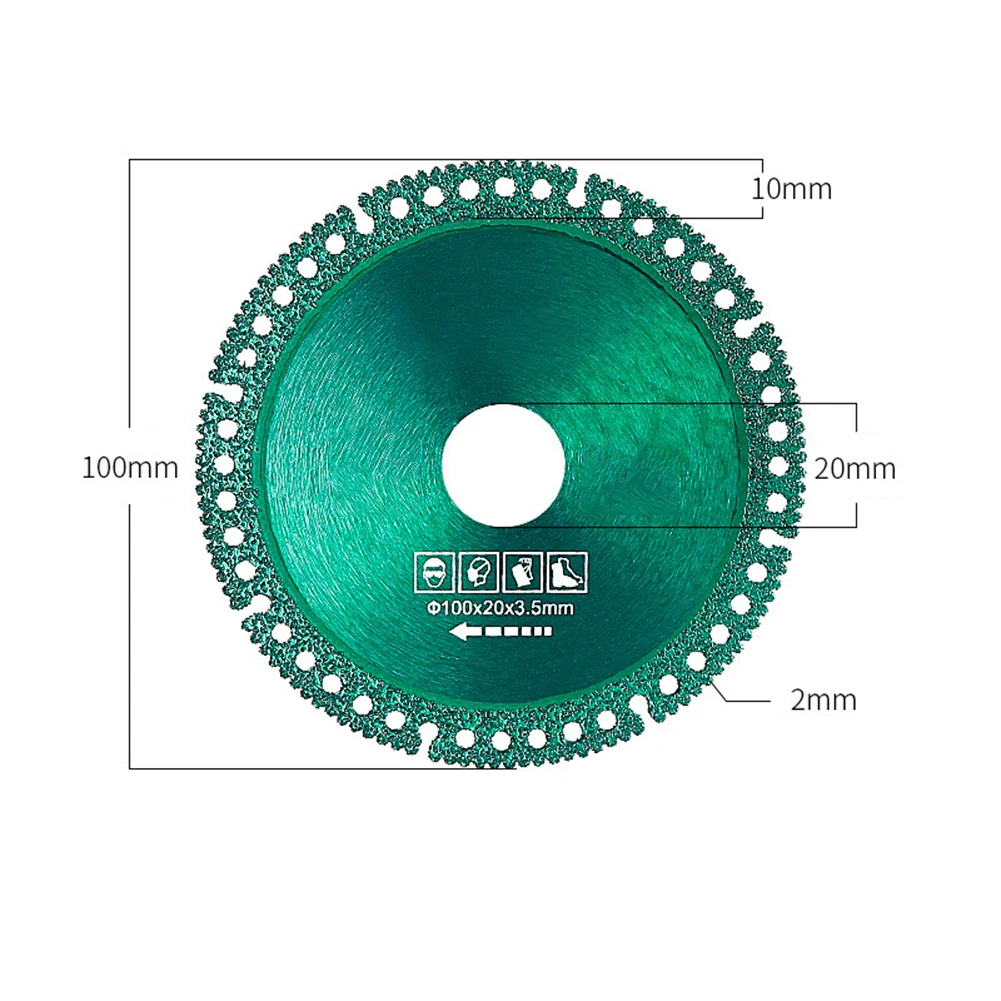 1/2Pcs Glas Snijden Disc 100Mm 2Mm Dikte Zaagblad Jade Kristal Wijn Flessen Slijpen Afkanten snijmes Snijden