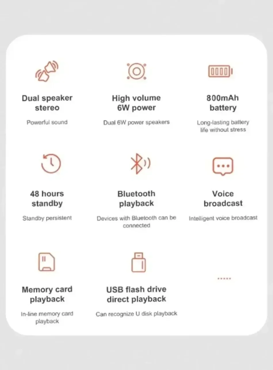 OnePlus Bluetooth 5.4 Lautsprecher TF USB FM Tragbarer Dual-Lautsprecher Stereo-Wiedergabe Sprachübertragung Subwoofer Kabelloser Lautsprecher 2026 – Detail 2