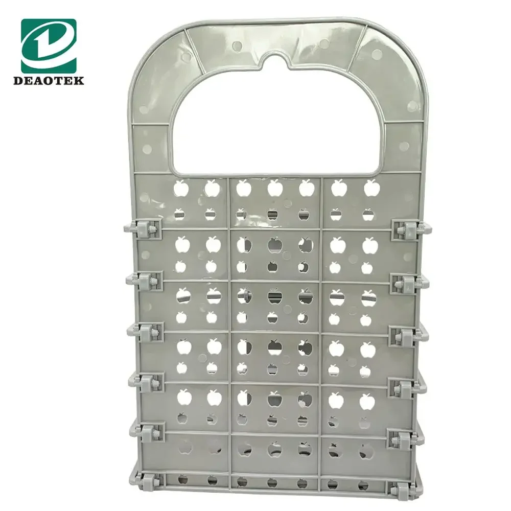 One piece small order accepted plastic foldable and portable bathroom basket for clothes
