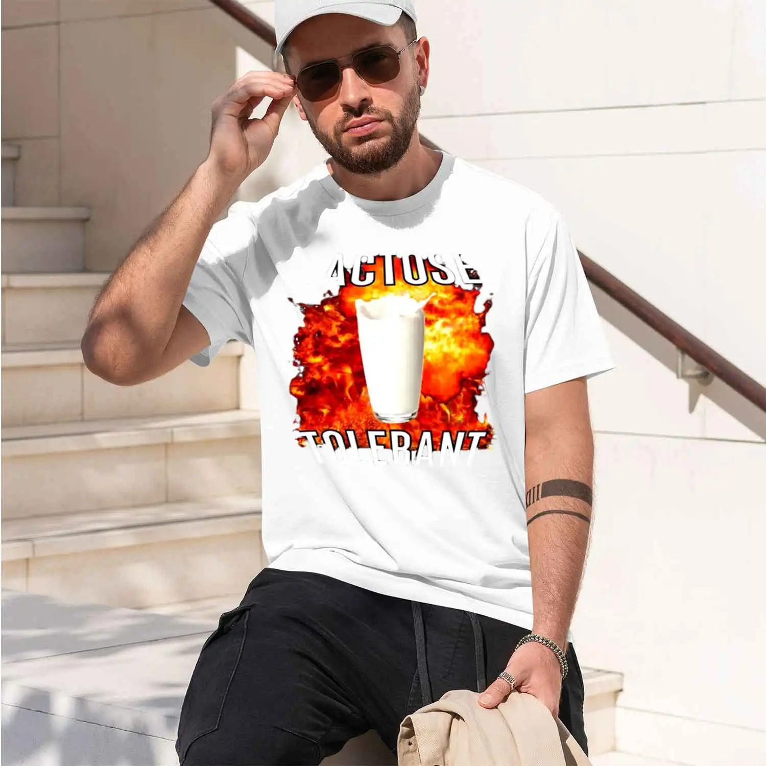 Tolerant Funny T-Shirt Men Women Casual Printing Loose Short-sved Men's Women's T-shirts Clothes s 2026 New Model Short-sleeve c