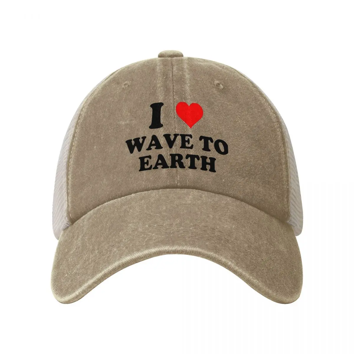 I Love Wave To Earth Baseball Cap Casual Trucker Hat Summer Men Women Outdoor Sport Baseball Caps