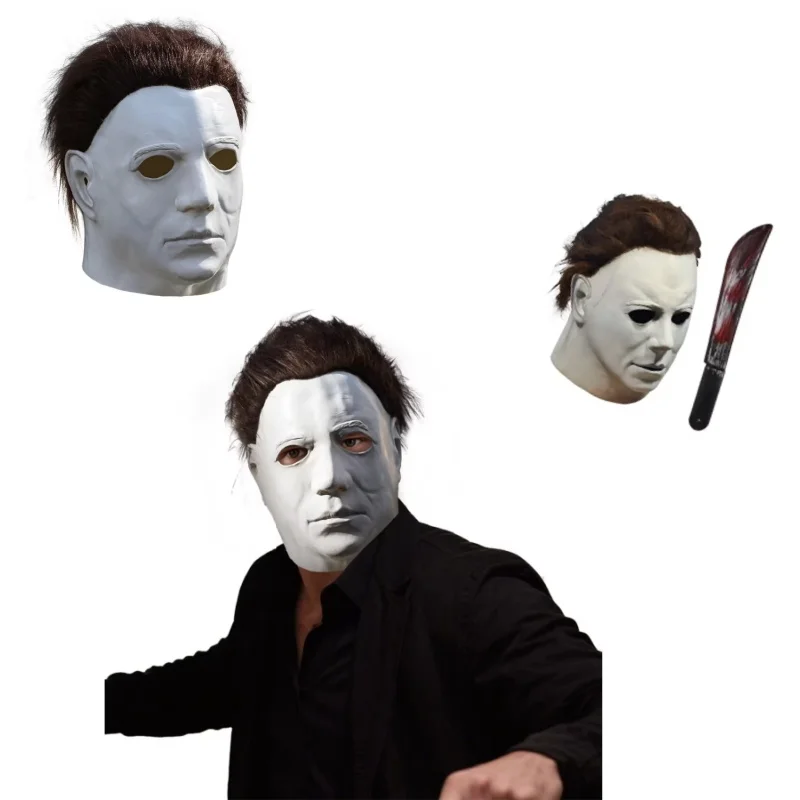 

1978 Michael Myers Mask Halloween Cosplay Horror Bloody Killer Demon Latex Helmet Carnival Masquerade Party Props ﻿