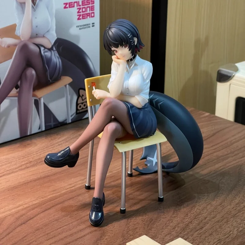 Figurka anime Ellen Joe - Zenless Zone Zero, seria od poniedziałku do piątku, ozdoba na biurko, kolekcjonerski prezent, zabawka - dostępna od ręki.