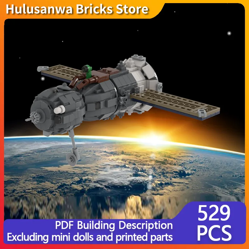 

Military Manned Spacecraft Model MOC Building Bricks War Equipment Modular Technology Gifts Holiday Assemble Children Toys Suit