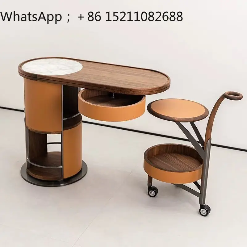 LLY removable trolley Host dining car minimalist high-end wine bar coffee machine side cabinet